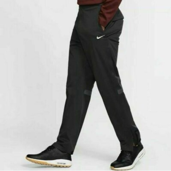 Nike Men's Black Joggers with White Logo